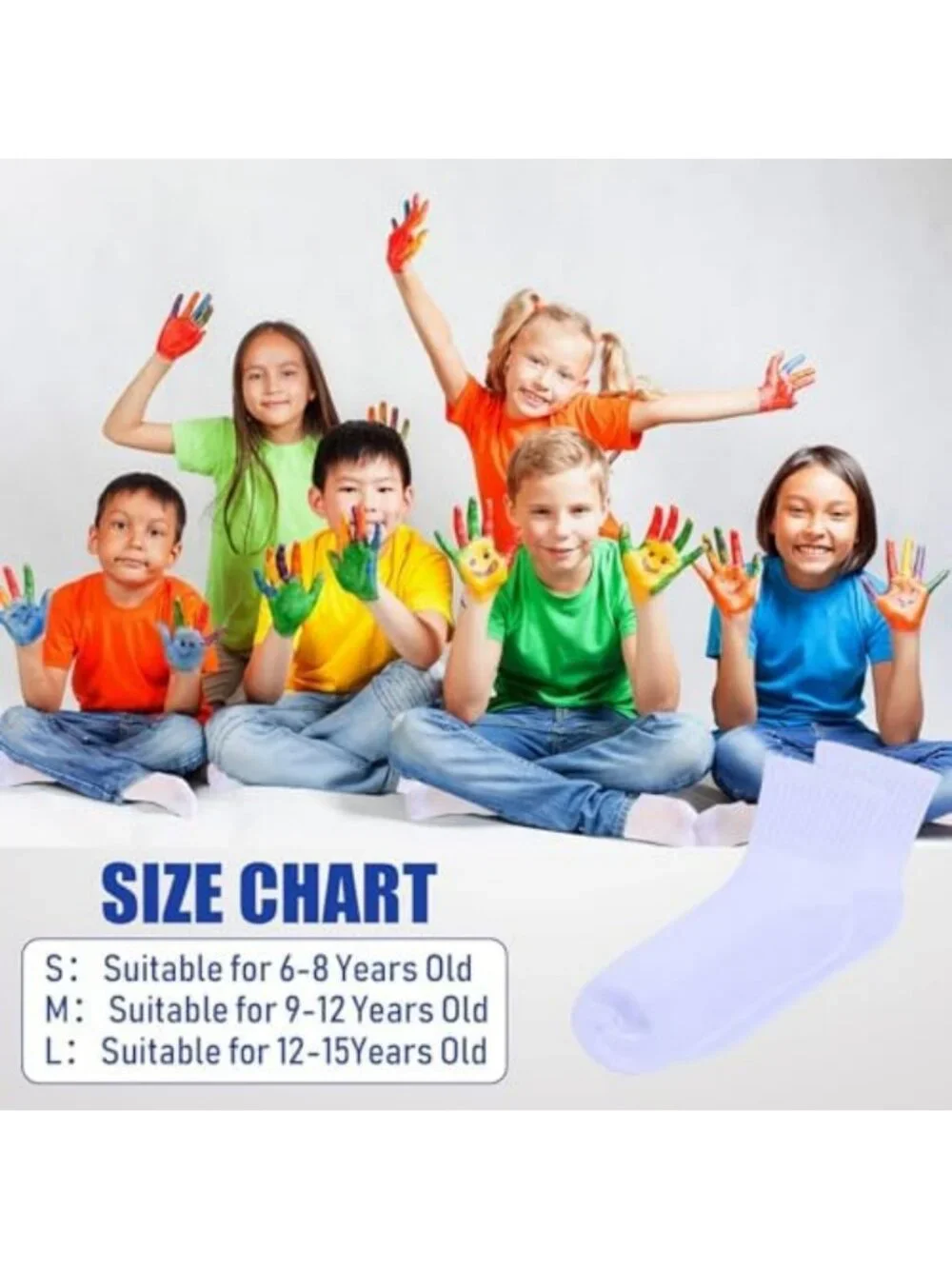 150 Pairs Kids Socks Bulk - Unisex, Colorful & Fun for Boys & Girls